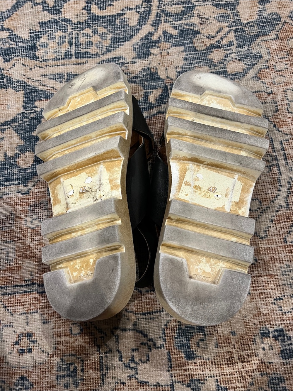 Miz Mooz Pacific Black Leather Crisscross Slingback Sandal size 42 / US 11.5 - Picture 7 of 11
